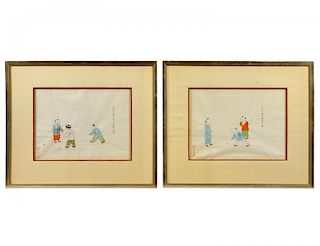 Pr. Chinese Drawings on Rice Paper