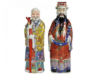 2 Chinese Porcelain Figures Republic Era
