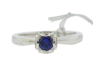 Piaget 18k Gold Diamond Sapphire Ring