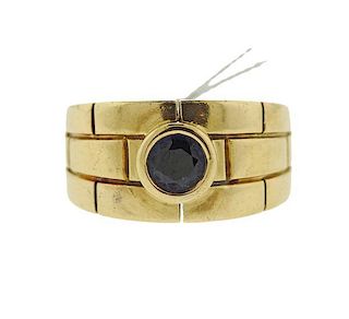 Cartier Panthere 18k Gold Sapphire Ring