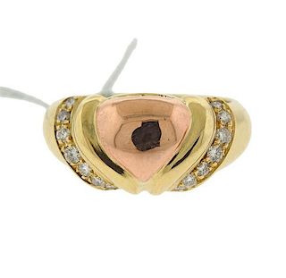 Bvlgari Bulgari 18k Gold Diamond Ring