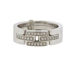 Cartier Panthere 18k Gold Diamond Band Ring
