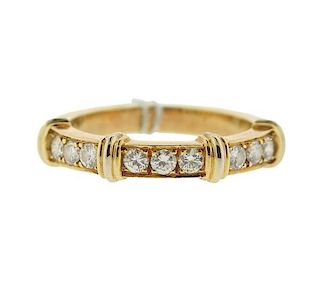 Cartier 18k Gold Diamond Band Ring