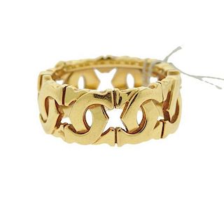 Cartier CC 18k Gold Band Ring