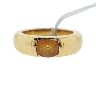 Chaumet 18k Gold Citrine Ring