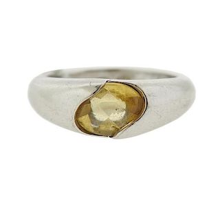 Chaumet 18k Gold Citrine Ring