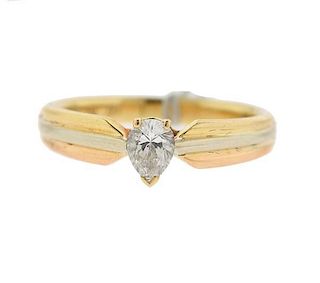 Cartier 18k Gold Diamond Engagement Ring
