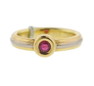 Cartier 18k Gold Ruby Ring