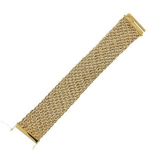Piaget 18k Gold Woven Bracelet