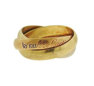 Cartier Trinity 18k Gold Rolling Band Ring 48