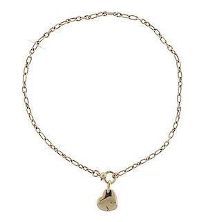 Pomellato 18k Gold Heart Pendant Necklace