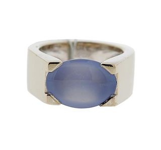 Cartier 18k Gold Chalcedony Ring