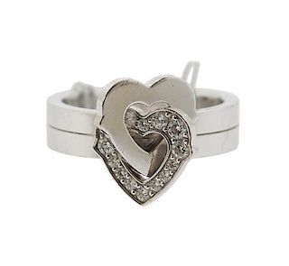 Cartier 18k Gold Diamond Heart Ring