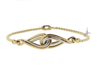Christian Dior 18k Gold Knot Bracelet