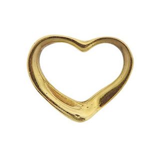 Tiffany &amp; Co Peretti Open Heart 18k Gold Pendant