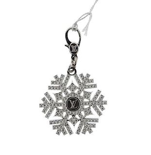 Louis Vuitton 18k Gold Diamond Snowflake Charm Pendant