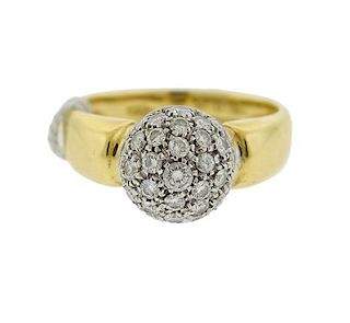Picchiotti 18k Gold Diamond Ball Ring