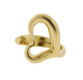 Tiffany &amp; Co Peretti 18k Gold Heart Ring