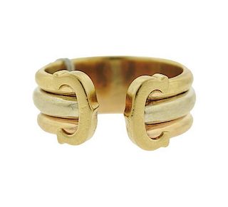 Cartier 18k Gold C Cuff Ring