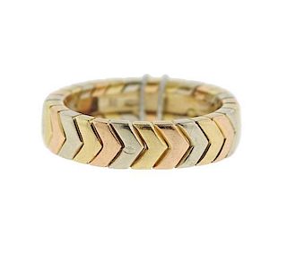 Cartier 18k Gold Chevron Band Ring