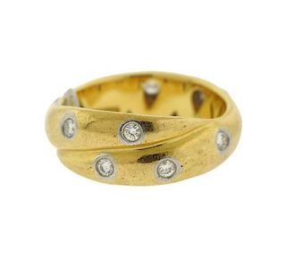 Tiffany &amp; Co Etoile 18k Gold Platinum Diamond Ring