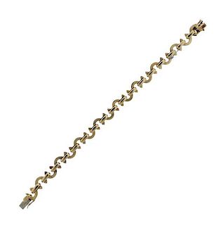 Chanel 18k Gold C Link Bracelet