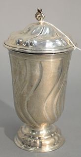 Continental silver covered cup. ht. 8in., 10.7 troy ounces