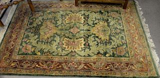 Oriental throw rug, 4' x 6'. Provenance: Property from the Estate of Frank Perrotti Jr. of Hamden, Connecticut