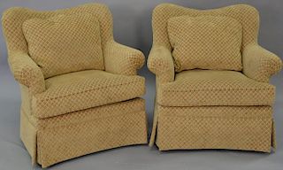 Pair of Sherrill upholstered easy chairs