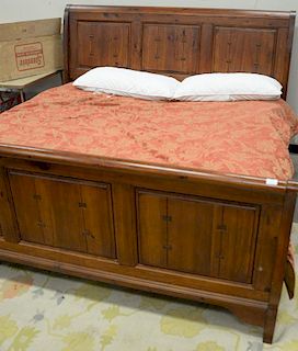 King size sleigh bed. ht. 52in.