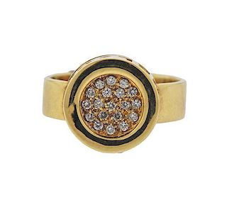 Chanel 18k Gold Diamond Ring