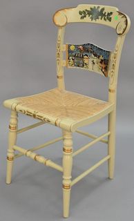 Hitchcock limited edition Christmas side chair, 156/2000
