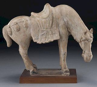 Chinese Tang style pottery horse,