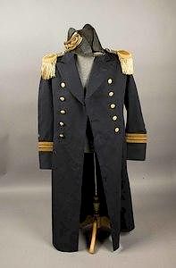 WWII German Naval Officer's Frock and Fore and Aft Hat, rank of Commander