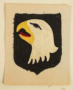 Large Screaming Eagle Patch from the Personal Effects of General Anthony C. McAuliffe