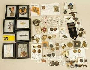US and British Medals, Badges, Patches and More, some in sterling