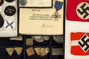 Weimar and 3rd Reich Medals and Documents, Kriegsmarine Ratings, 3rd Reich silver and other coins, Tokens.