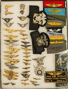 Large Group of US Navy Wings and Badges, incl. Flight Surgeon, REO, and More, some sterling.