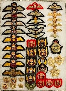 Royal Canadian Air Force Queen Elizabeth II collection, Wings and Badges