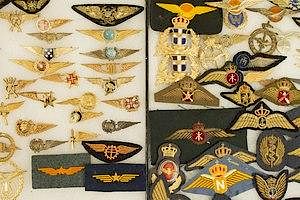 Portugal, Netherlands, Denmark, and Sweden Flight Wings and Badges (2 Frames)