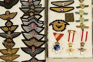 Norwegian Wings and Badges, along with Spanish Aviation Decorations (2 Frames)