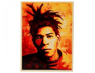 Shepard Fairey  "Basquiat" Screen Print