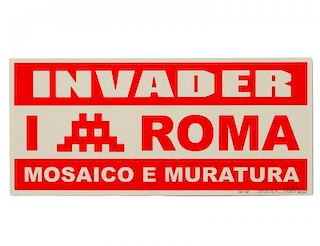 Invader "Mosaico E Muratura" Screen Print