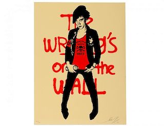 Shepard Fairey "Writing On the Wall" Screen Print