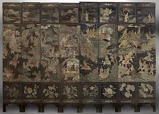 (8) Chinese coromandel panels
