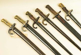 6 Excellent European Saber Bayonets