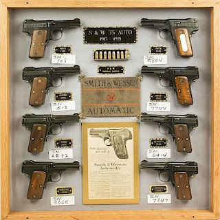 Collection of 8 Smith and Wesson  1913 .35 caliber automatics