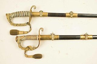 Two US Naval Officer Swords, both named #81 & #89