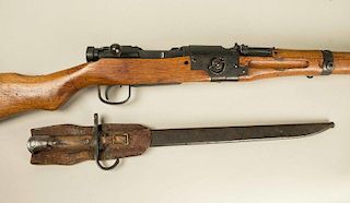 Arisaka Takedown Rifle Model 99, w/ Bayonet and frog