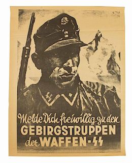Waffen-SS Mountain Troops Poster